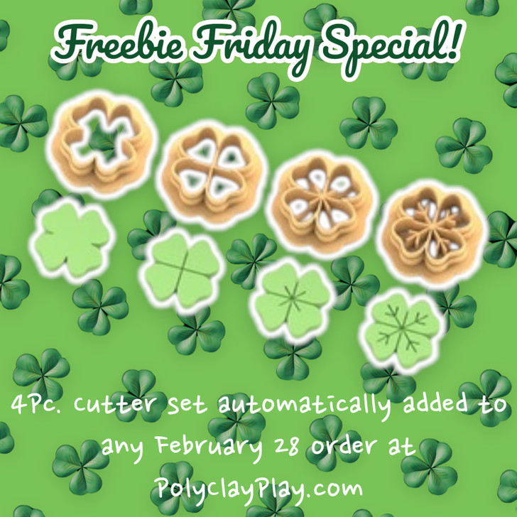 Freebie Friday Special - PCP Clover Stud 4pc Cutter Pack