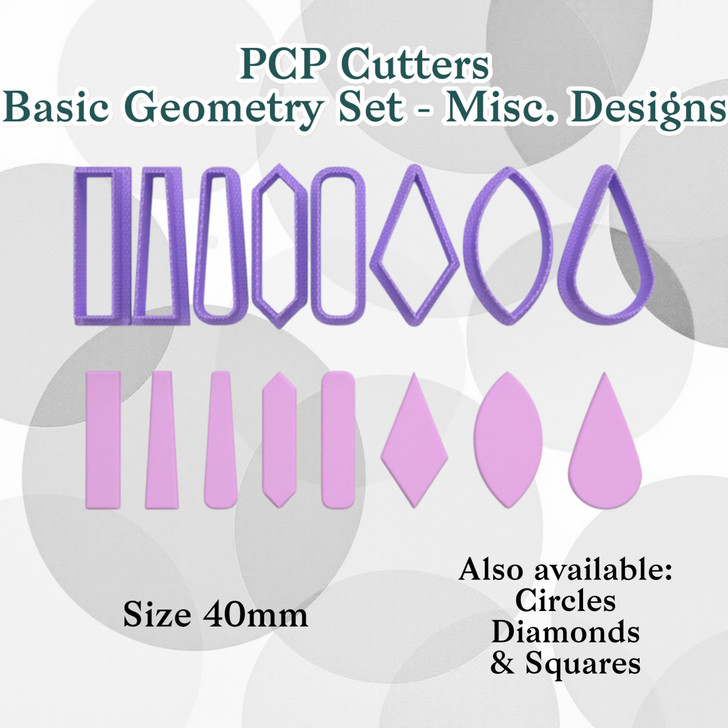 PCP Cutters Basic Geometry Set - Misc 8 pc set