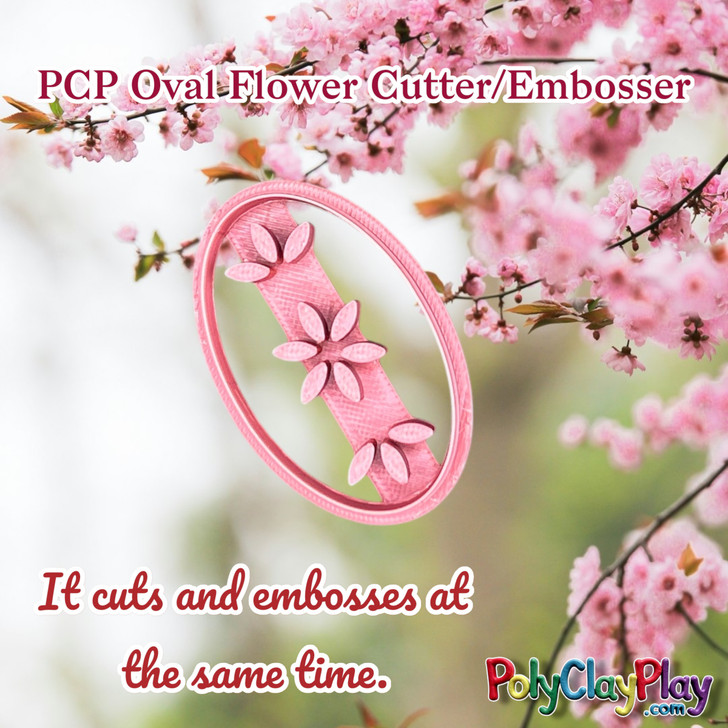 PCP Oval Flower Cutter/Embosser