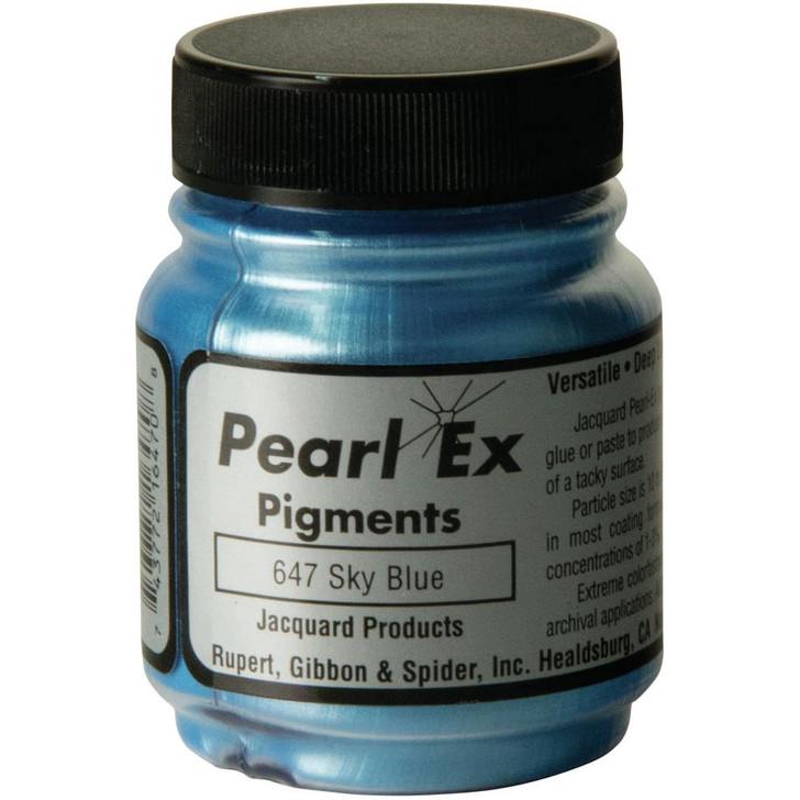 Jacquard Pearl Ex Powdered Pigment 21g - Sky Blue Lg Jar