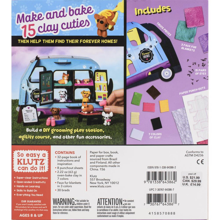 Klutz Mini Clay World Pet Adoption Truck Book Kit