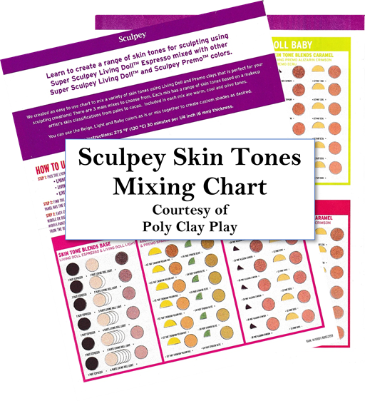 Sculpey Skin Tone Mixing Chart