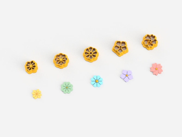 PCP Flower Stud Cutters 5 pc set