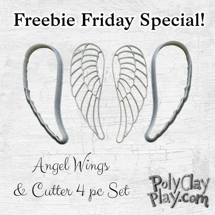 Freebie Friday Special - Angel Wing Stamp and Cutter 4 pc set