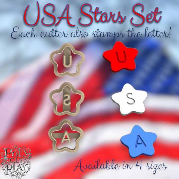 PCP USA Stars Cutter Set of 3