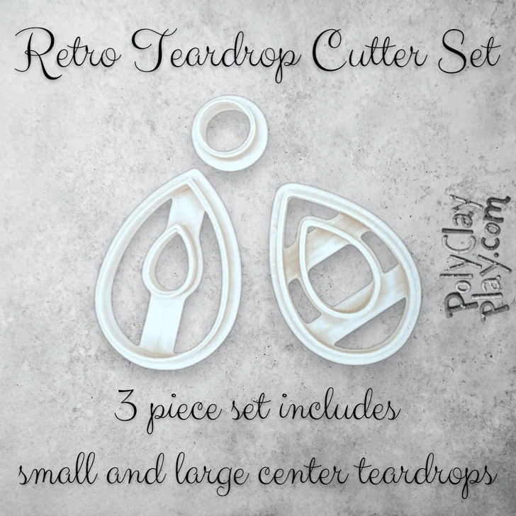 PCP Retro Teardrop Cutter Set of 3