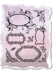 Rubber Stamp Set by Viva Decor - Labeling Fields