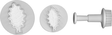 Embossing Cutters - Veined Holly Leaf