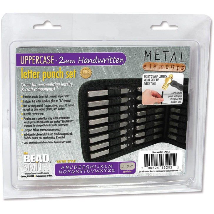 Alphabet and Number Punch Sets with Storage