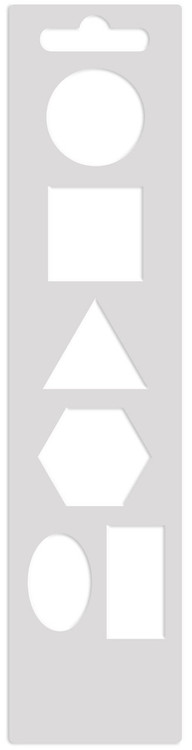 Mini Art Screen Stencil - Shapes - Poly Clay Play