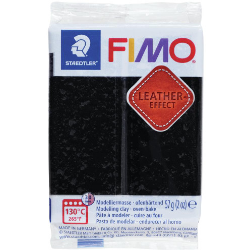 Fimo Leather Effect - Black