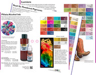 Jacquard Color Charts for Lumiere, Pinata Inks and Pearl Ex Powders