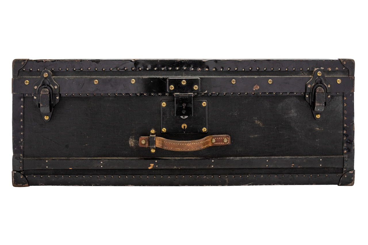 Vintage Louis Vuitton Steamer Trunk Foot Locker Antique