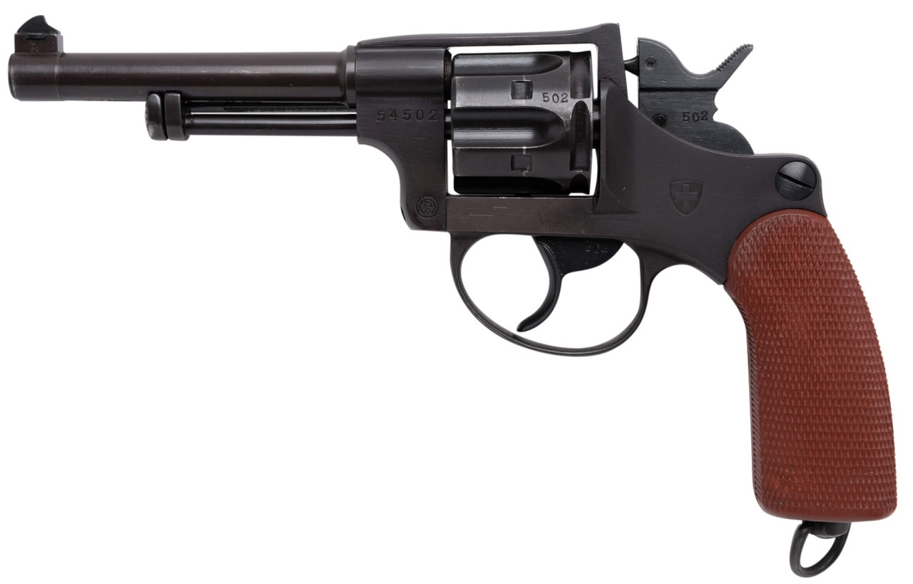 W+F Bern Swiss 1929 Revolver - Red Grips - 54xxx