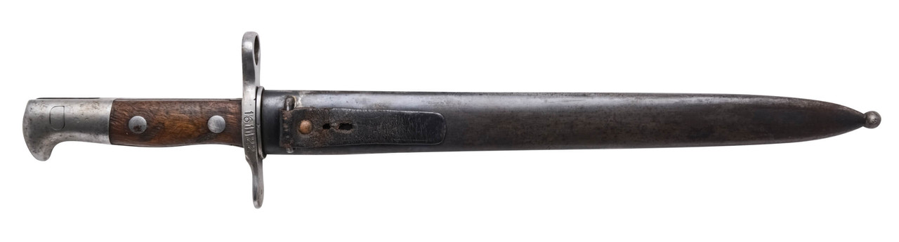 Swiss M1889 Bayonet w/ Scabbard - sn 161122