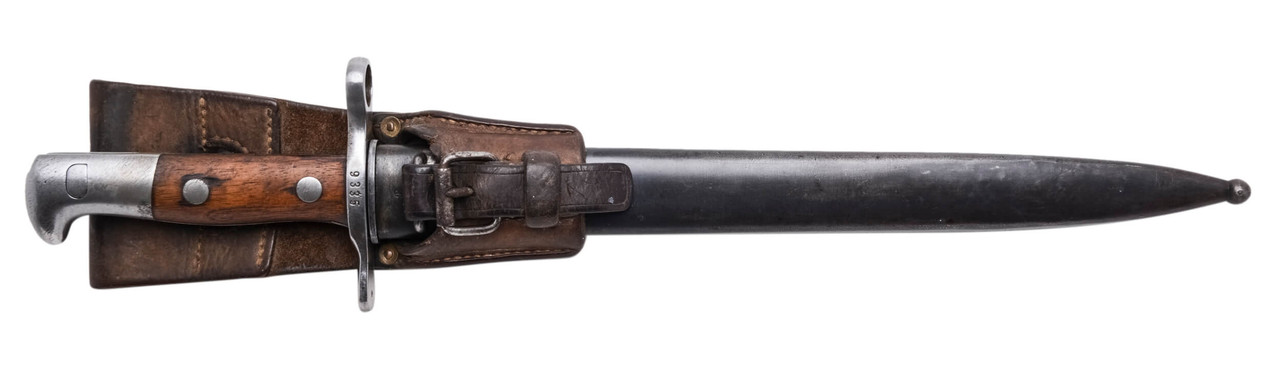 Swiss M1889 Bayonet w/ Scabbard & Frog - sn 9335