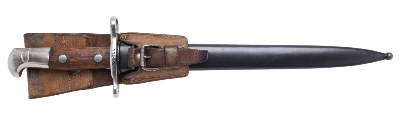 Swiss M1899 Bayonet w/ Scabbard & Frog - sn 475696