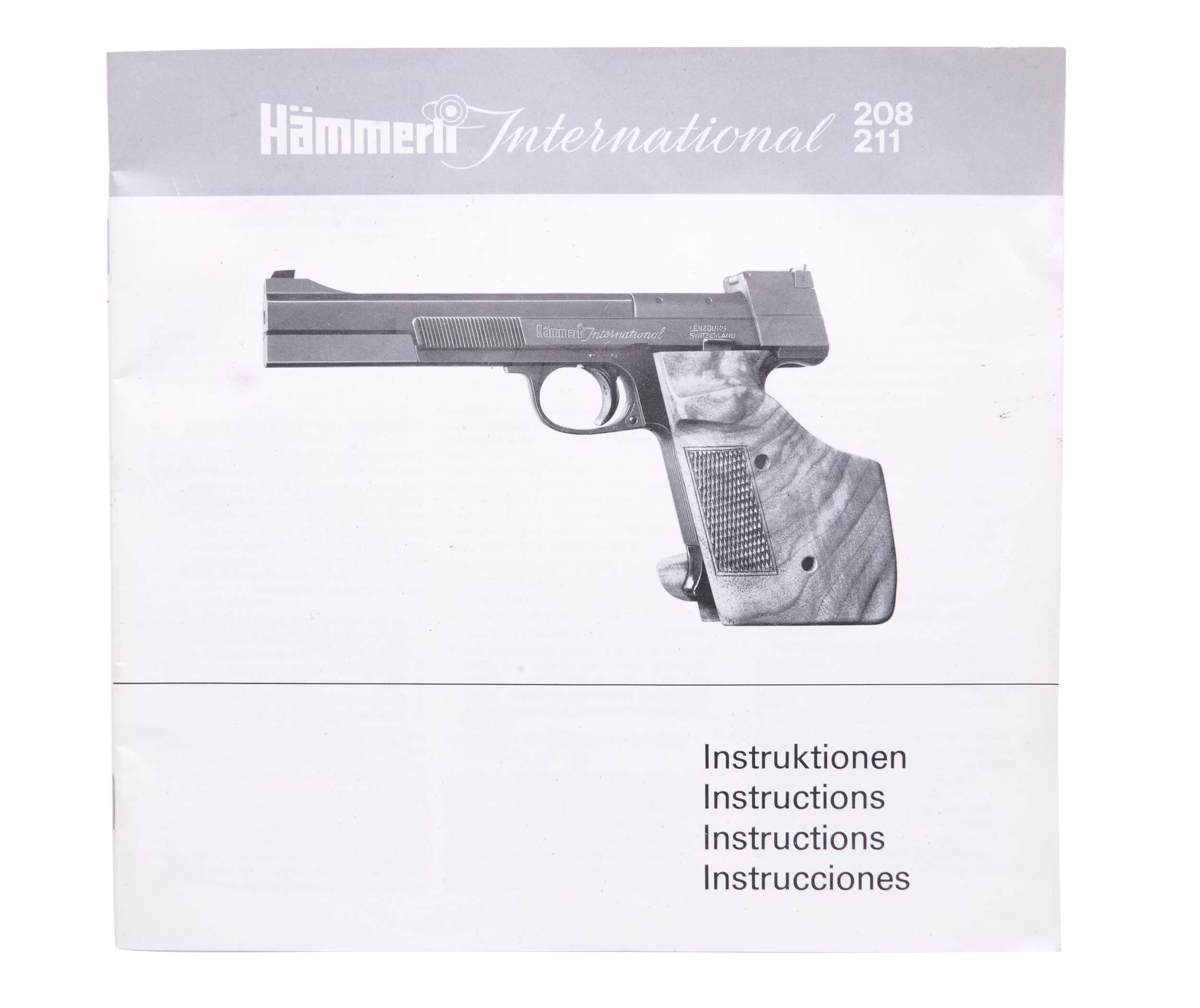 Hammerli 212 Target Pistol - (H8539) - Edelweiss Arms