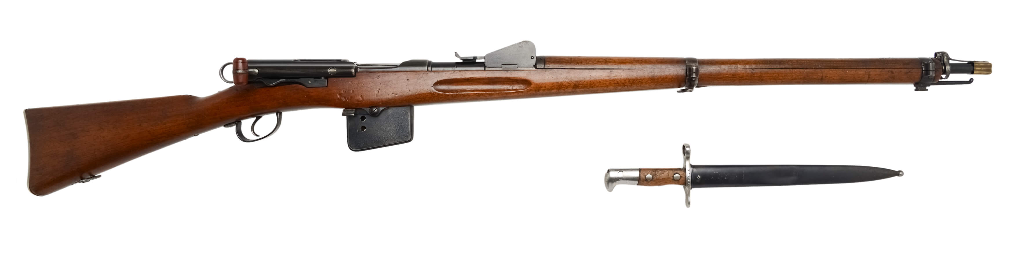 Antique Swiss 1889 Infantry Rifle w/ Bayonet - (A3534) - Edelweiss