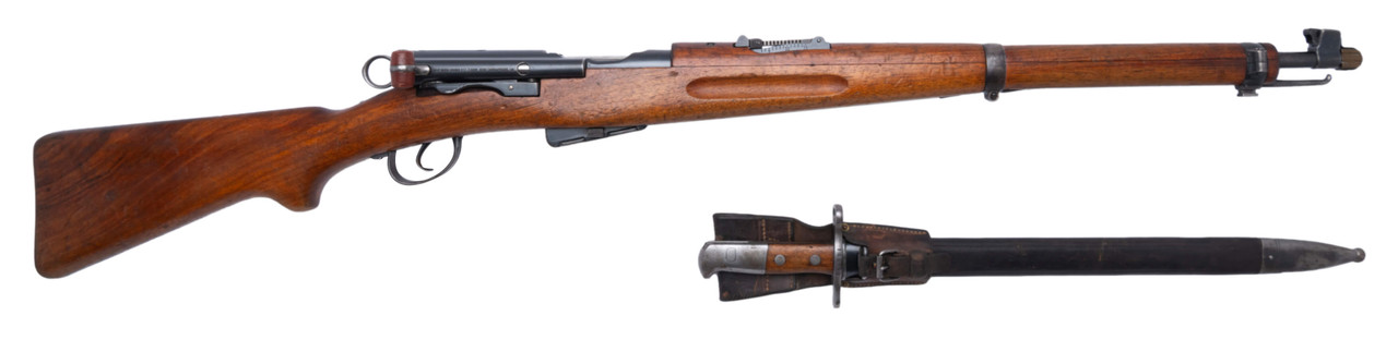 W+F Bern Swiss K11 Carbine w/ Sawback Bayonet - sn 132xxx