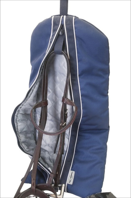 Chestnut Bay Quilted Lined Bridle Bag - Midnight