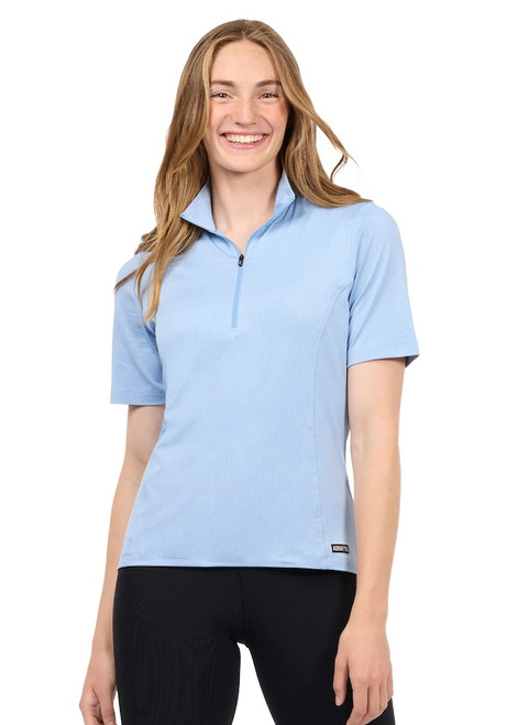 Kerrits Ice Fil Lite Short Sleeve Shirt - Carolina Blue