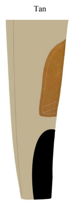 The Tailored Sportsman Tech Lite Mid Rise Front Zip Sock Bottom with Clarino knee patch