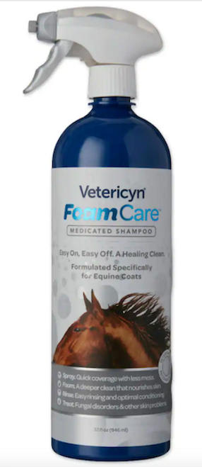 Vetericyn FoamCare Equine Shampoo - Medicated