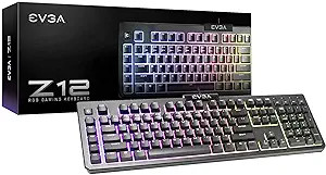 TECLADO EVGA GAMING Z12 RGB RGB LED RETROILUMINADO 5 TECLAS MACRO PROGRAMABLES