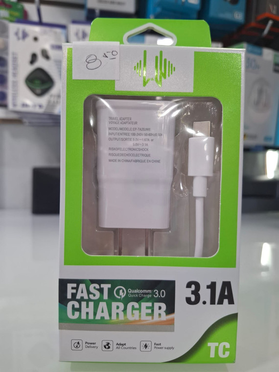 Cargador & Cable 3.1 (USB-TC)