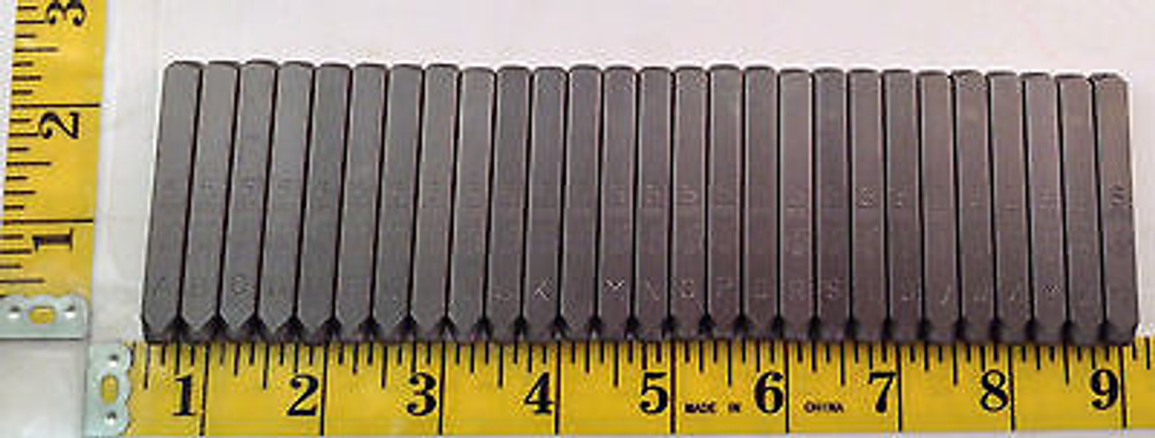 Sienna 1/8 3MM Upper Case Letter Punch Stamp Set Metal-Steel-Hand