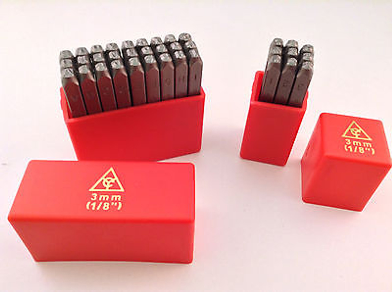 36pcs 6-7mm Small font letter number Stamp+Pattern Punch Set For