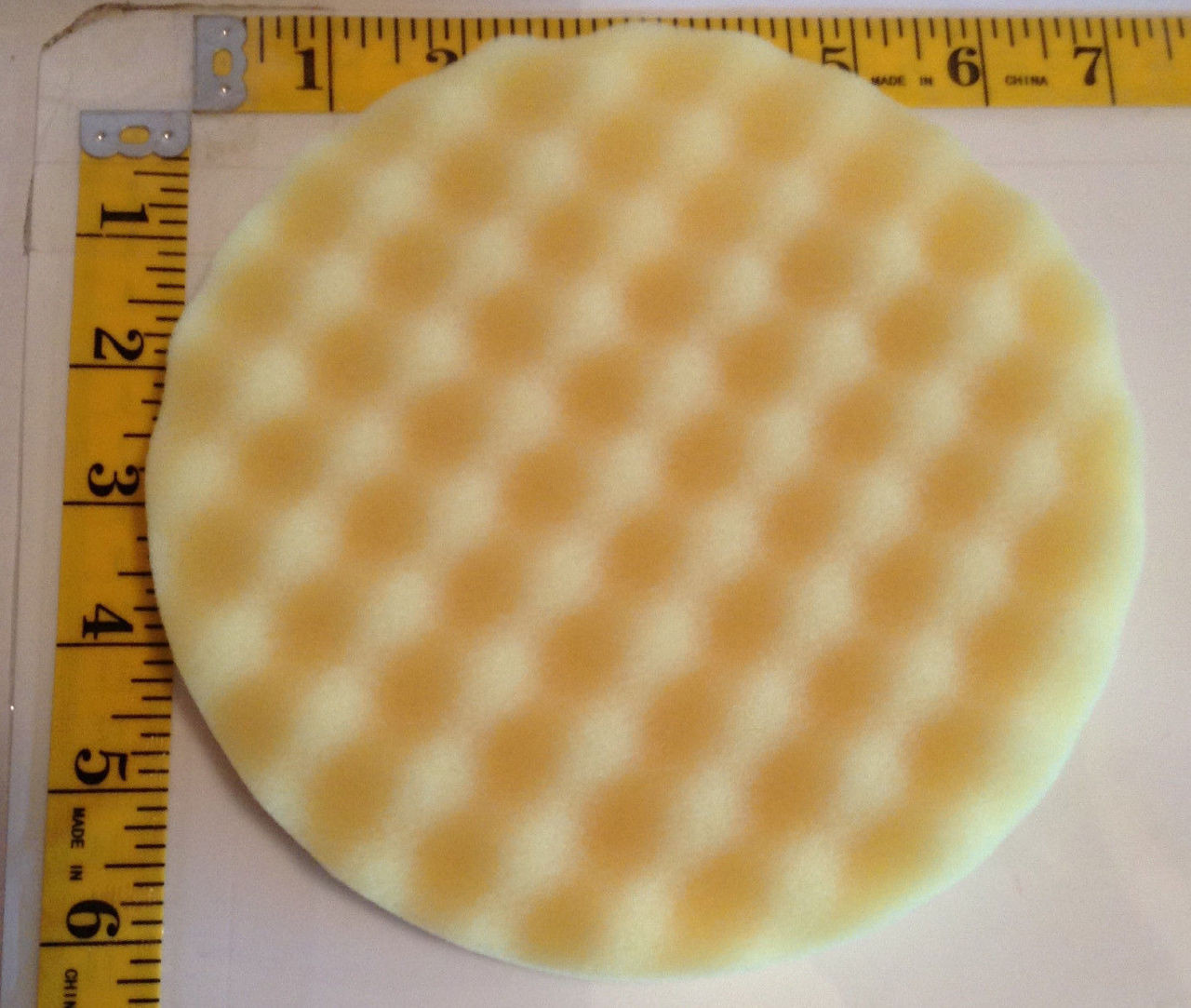 Waffle Foam Buffing Pad 6" Velcro® Backed choice of 3 finishes