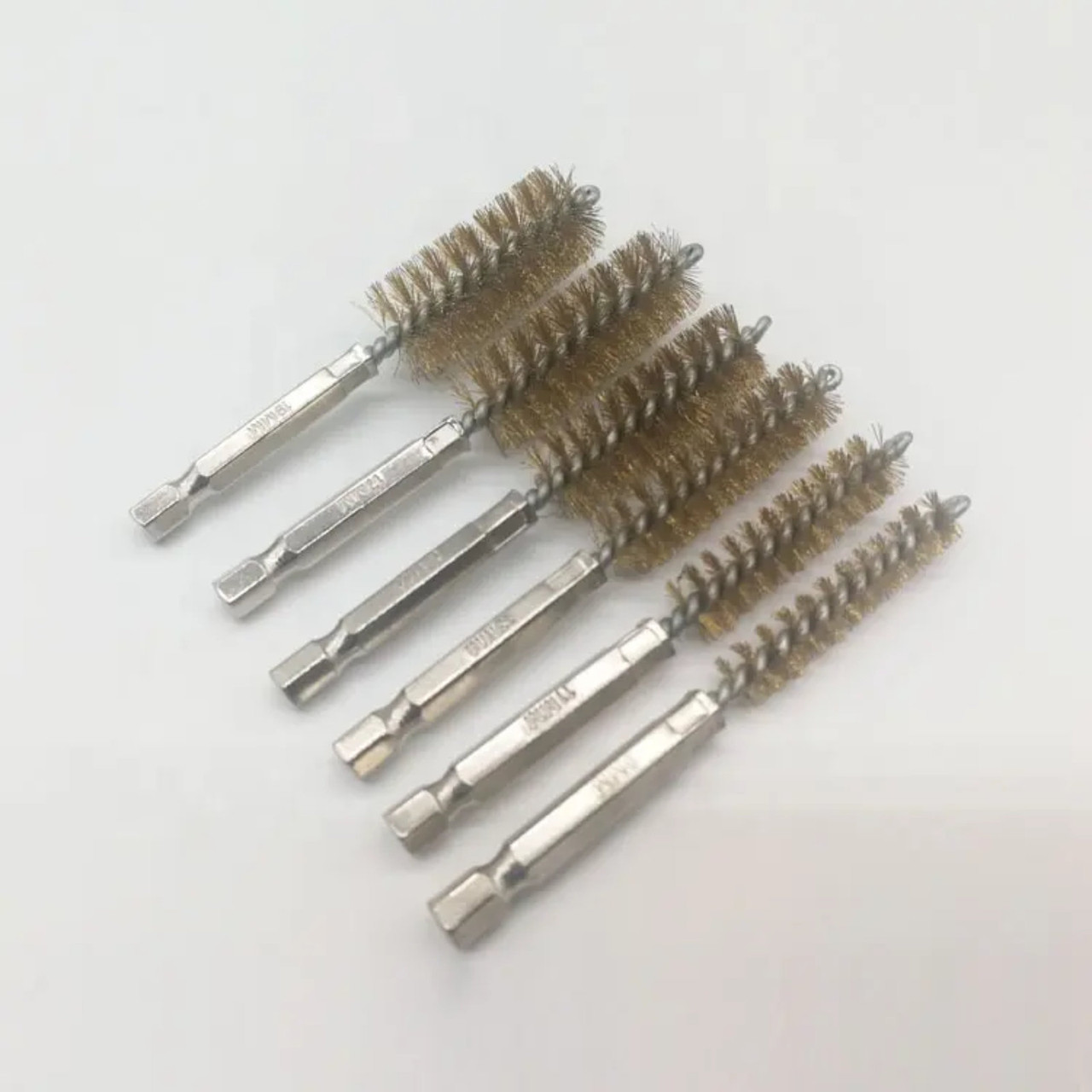 20pc Nylon, Brass, Stainless Steel Bore Cleaning 1/4" Drive Brush Set