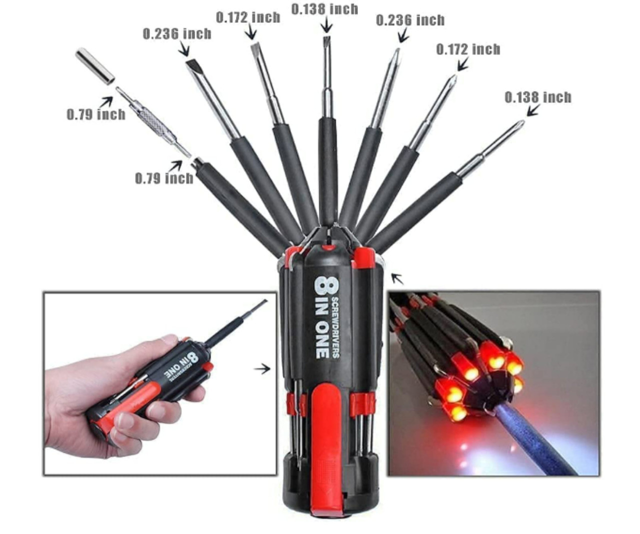 8 in 1 Multi-Screwdriver Portable Multi-Tool Screwdriver