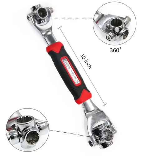 48-in-1 Socket Wrench Multifunction Wrench Tool with 360 Degree Rotating Heads