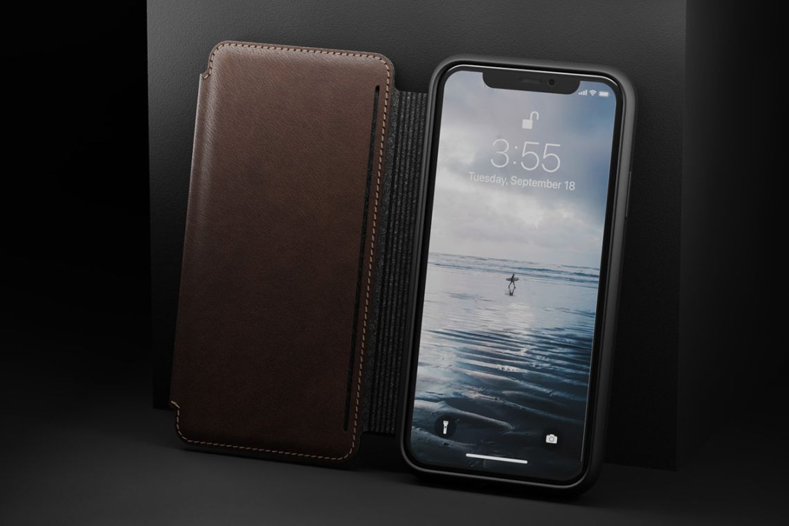 Tri Folio Nomad Xs Max Nomad Tri-Folio Leather Rugged Rustic Brown