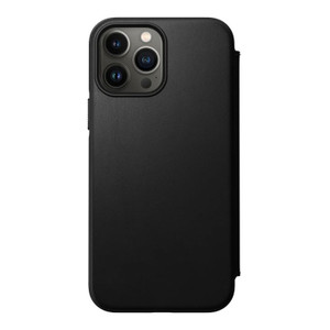 Nomad Modern Leather Folio Case iPhone 13 Pro - Black