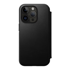 Nomad Modern Leather Folio Case iPhone 14 Pro - Black