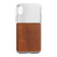 Nomad Horween Leather Clear Case iPhone X/Xs - Rustic Brown