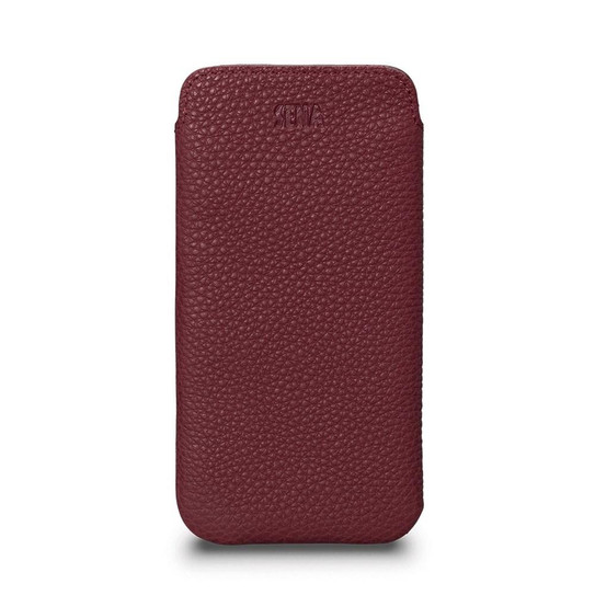 SENA Ultraslim Classic Leather Sleeve iPhone 12 Mini - Bordeaux