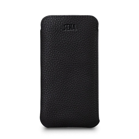 SENA Ultraslim Classic Leather Sleeve iPhone 12 Pro Max - Black SENA Ultraslim Classic Leather Sleeve iPhone 12 Pro Max - Black
