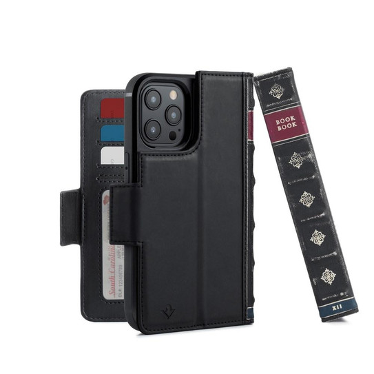 Twelve-South BookBook with MagSafe Case iPhone 12/12 Pro - Black