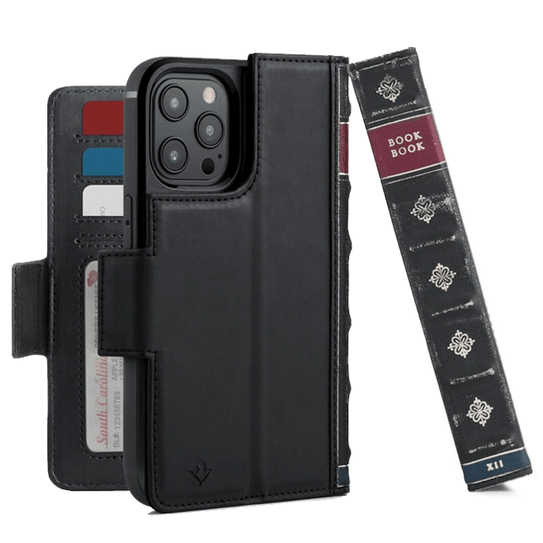 Twelve-South BookBook with MagSafe Case iPhone 12/12 Pro - Black