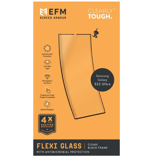 EFM FlexiGlass Screen Armour Samsung Galaxy S22 Ultra - Clear