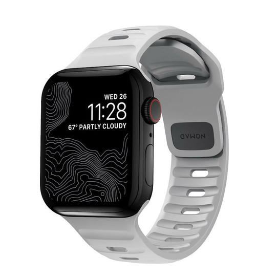 Nomad Sport Strap Apple Watch 42/44/45/Ultra 49mm - Lunar Grey Nomad Sport Strap Apple Watch 42/44/45/Ultra 49mm - Lunar Grey