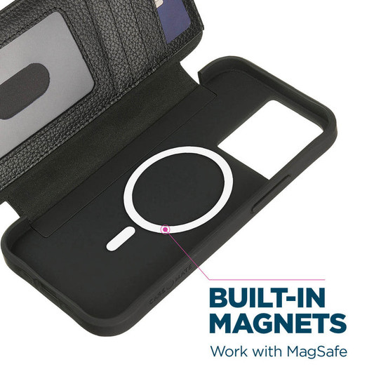 Case-Mate Wallet Folio MagSafe Case iPhone 14 Plus - Black Case-Mate Wallet Folio MagSafe Case iPhone 14 Plus - Black