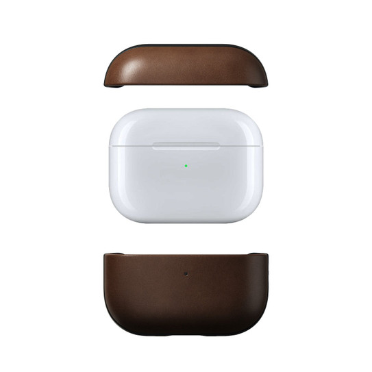 Nomad Modern Leather Case  Airpods Pro 1st & 2nd Gen - Brown