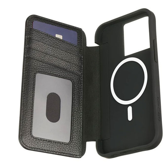 Case-Mate Wallet Folio MagSafe Case iPhone 15 Plus - Black