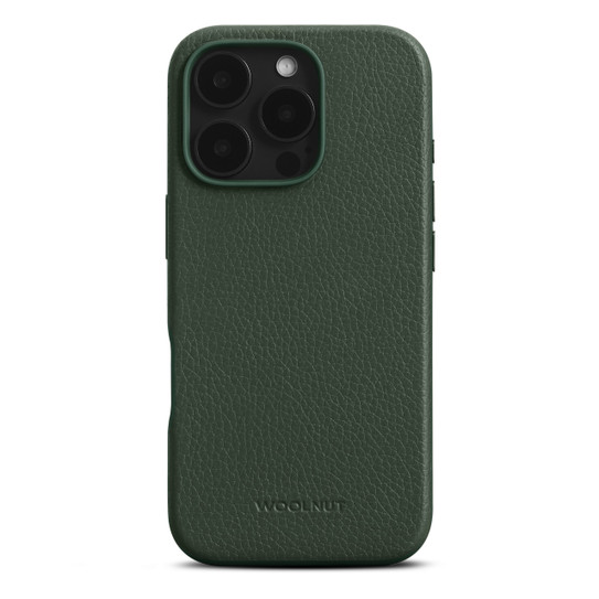 Woolnut Leather Case iPhone 16 Pro - Green